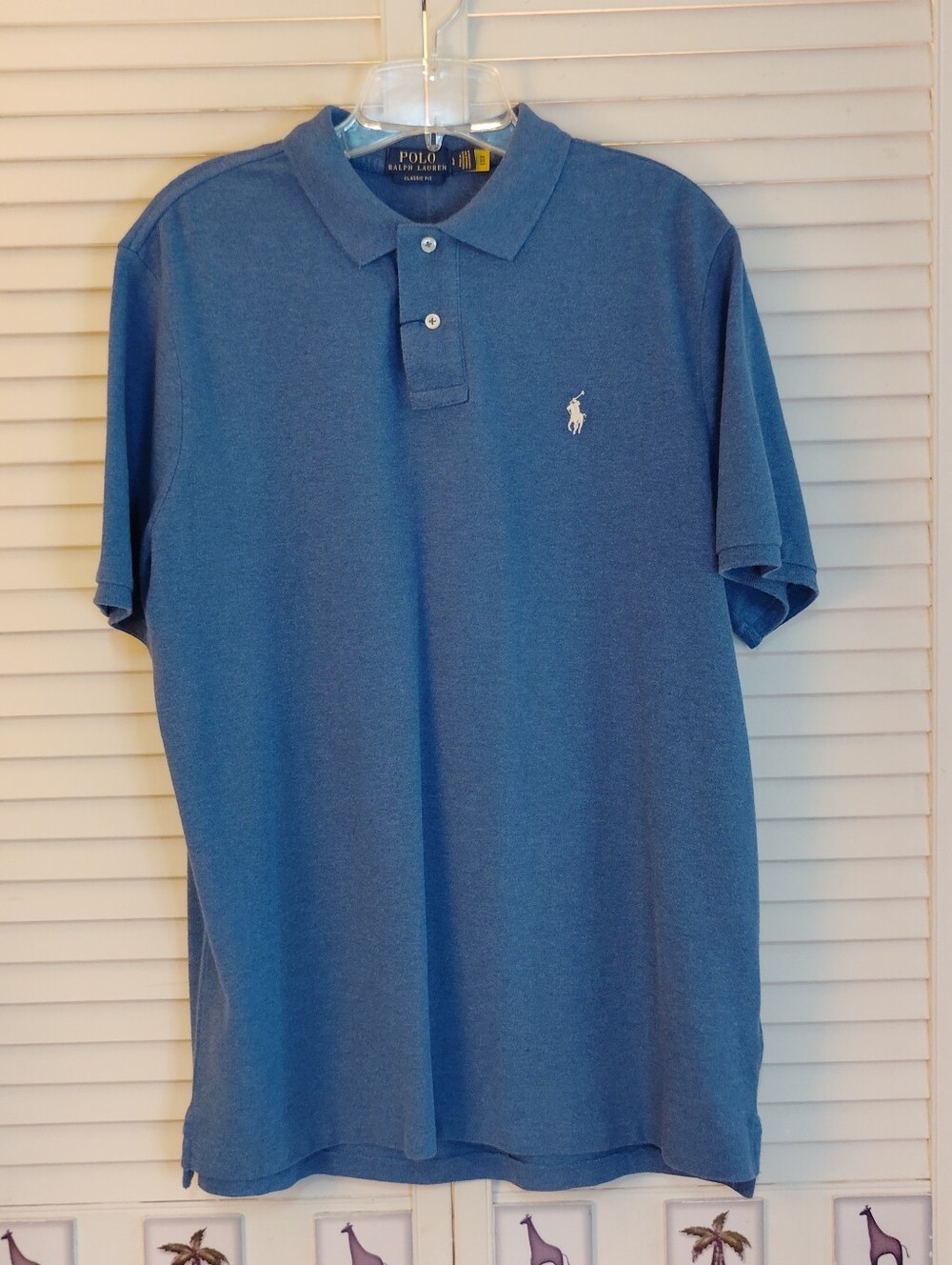 Ralph Lauren Heathered Blue Polo